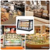 Commercial Food Warmer, Food Warmer Display – 3 Tiers Pizza Warmer with 3D Heating, 3-Color Lighting, Temp Control & Sliding Glass Door for Buffet - 4 of 4