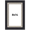 PosterPalooza | Photo Size Embellished Black Picture Frame - UV Acrylic, Foam Board Backing, Hanging Hardware - 2 of 4
