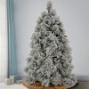6.5' Prelit Flocked Bavarian Pine Artificial Christmas Tree Clear Lights - National Tree Company - 2 of 4