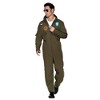 Joyfy Men Pilot Jumpsuit Halloween Costume Flight Pilot Costume for Halloween Dresss Up Party - 2 of 4