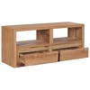 vidaXL TV Stand 35.4 in.x11.8 in.x15.7 in. Solid Wood Teak - 2 of 4