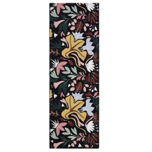 TOWN & COUNTRY LUXE Livie Floral Drip Everwash Washable Multi-Use Decorative Rug - 1 of 4