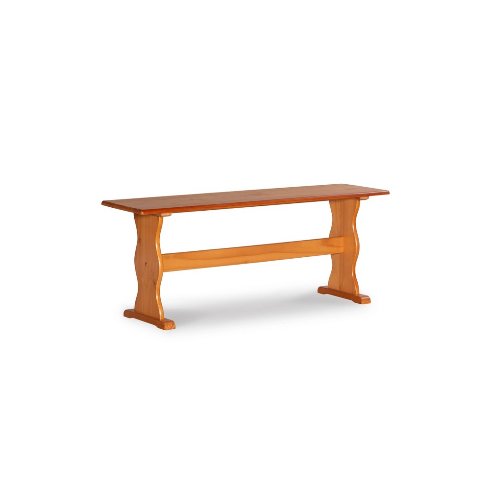 Photos - Other Furniture Linon Chelsea Traditional Wood Farmhouse Breakfast Bench Honey -  Natural 