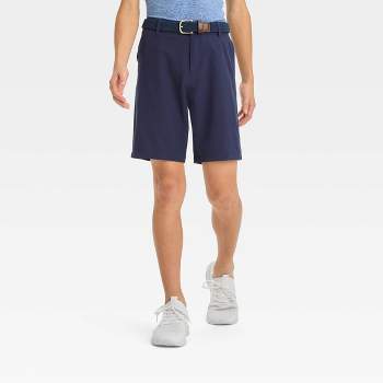 Men's Navy Blue Slim Fit Athletic Shorts With Zip Pockets – Sole Ambition