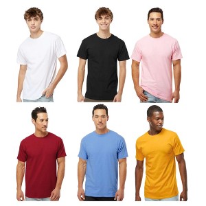 EG PRO Men's Gold Soft Touch Athletic Tops Undershirts Gym T Shirts 6-Pack - 1 of 3