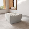 Modular Sofa,Lazy Floor Sofa, Linen Fabric Ottoman Module, Fireside Chair, Corner Relax Sofa Couch for Living Room, Apartment - 2 of 4