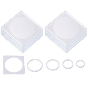 Unique Bargains Square Collector Coin Snap Holder with Foam Gasket 6 Pcs - 1 of 4