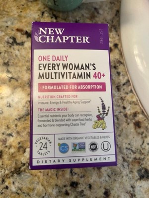 New Chapter Women's Multivitamin 40+ For Energy, Healthy Aging + Immune ...