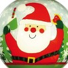 HomeRoots Festive Glitter Santa Hand Painted Mouth Blown Glass Ornament - 4 of 4