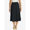 Jessica London Women's Plus Size Knit Crepe Side Button Midi Skirt - 3 of 4