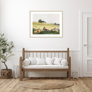 Amanti Art Homers Sheep Countryside II by Winslow Homer Framed Wall Art Print - 1 of 4