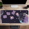 2pc Large Gaming Mousepad Starry Glass Bear Design Anti-Slip Natural Rubber HD Keyboard Pad Desk Mat for Office and Home Use - 2 of 4