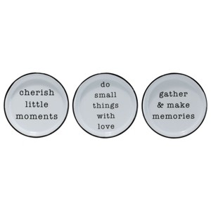 Set of 3 Multicolored Metal Decorative Storage Jewelry Trinket Dish - Foreside Home & Garden - 1 of 4