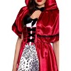 HalloweenCostumes.com Women's Plus Size Gothic Red Riding Hood Costume | Storybook Costumes - 3 of 4