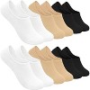 SERISIMPLE Women No Show Thin Womens Viscose Bamboo Socks Low Cut Invisible Non Slip with Grips Socks 6 Pairs - 2 of 4