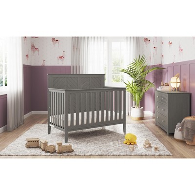 Child Craft Atwood Crib and Dresser Nursery Set, 2-Piece, Includes 4-in-1 Convertible Crib and 3-Drawer Dresser