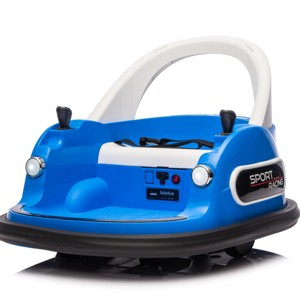 TopComfy Baby Walkers Kids Ride On Bumper Car Kids Toy Kids Fun Gift Five Point Safety Belt Two Wheel Drive for Kids, Blue, 25.9"*23.15"*11.42" - 1 of 4