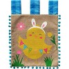 Happy Easter Chick Burlap Garden Flag Holiday 18" x 12.5" Briarwood Lane - image 3 of 4