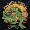 Juniors Womens Teenage Mutant Ninja Turtles Distressed Michelangelo Sunset Crop T-Shirt - 2 of 4