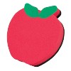 Ashley Productions® Magnetic Whiteboard Eraser, Apple, Pack of 6 - 3 of 3
