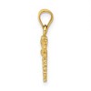 Black Bow Jewelry 14k Yellow Gold Mini Satin Dragonfly Pendant - 2 of 4