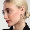SOHI Women's California Gold The Semi-Flora Drop Earrings - 3 of 4