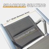 YUHAO 2PCS Adjustable High Back Soft Cotton-Padded Seat，Outdoor Portable Reclining Patio Chairs for Garden Camping Poolside Beach Deck，Dark Gray - 4 of 4