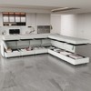 NicBex Modular 129" U Shape Sectional Sofa Sleeper Couch Set with Storage Space for Living Room - 4 of 4