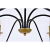 Elegant Lighting Rohan 48 inch chandelier in matte black and brass - 4 of 4