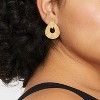 Ribbed Door Knocker Earrings - A New Day™ Gold: Nickel-Free Metal, Post Closure, 1.11" Length - 2 of 3