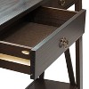 Sunnydaze Indoor Console Table with 2 Drawers and Shelf - Solid Pine Construction - Dark Brown - 42" - 2 of 4