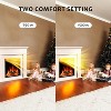 ZAFRO 43 Inch Electric Fireplace with Mantel Wooden Surround Firebox TV Stand,FreeStanding Electric Fireplace Heater Entertainment Center - 2 of 4