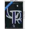 Trends International MLB Colorado Rockies - Logo 25 Framed Wall Poster Prints - 3 of 4