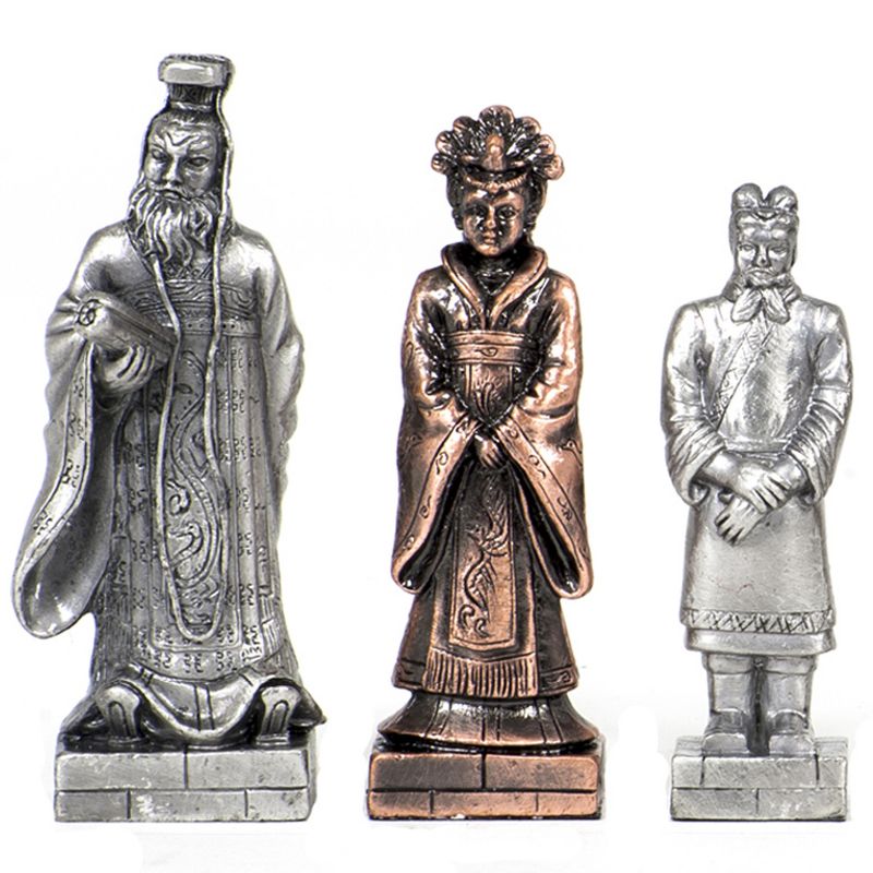 WE Games Chinese Qin Themed Chess Pieces - Pewter, 3 of 4