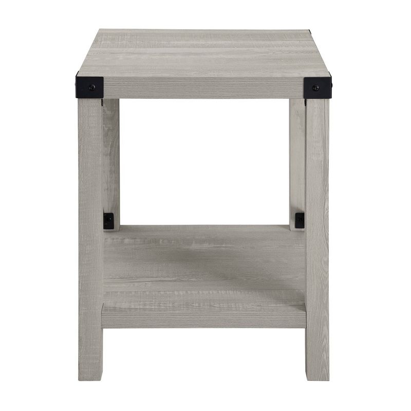 Sophie Rustic Industrial X Frame Side Table - Saracina Home, 4 of 14