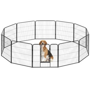 BestMassage Dog Playpen 24/32/40 Inch Heavy Duty Playpen Pen Dog Fence Dog Kennel with Doors Indoor Outdoor Pet Exercise Pen Puppy Playpen - 1 of 4