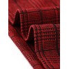Allegra K Women's Mock Neck 3/4 Sleeve Slim Office Work Checked Plaid Dress - 4 of 4