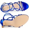 Allegra K Women's Open Toe Strappy Buckle Straps Stiletto Heel Sandals - 4 of 4
