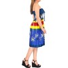 LA LEELA Women's House Daily Routine Evening Wear Tube Casual Dress Vacation Wear Mini Tube Backless Top Evening Casual Dress One Size Blue, Tree - 3 of 4