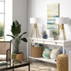 Hudson and Canal 25" Tall 2-Light Tripod Table Lamp with Fabric Shade - 4 of 4