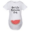 Maternity Don't Eat Watermelon Seeds T shirt Funny Pregnancy Reveal Pregnant Tee - Crazy Dog Maternity T Shirt - 2 of 4