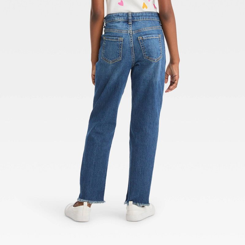 Girls' High-Rise Ankle Straight Jeans - Cat & Jack™, 3 of 5