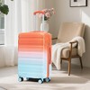 ChicFurnit Luggage 3 Piece Set with Combination Lock and Gradient Color for Travel, Multicolored, 19.69"*11.61"*30.51" - 2 of 4
