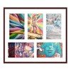 PosterPalooza | Brown Finish Collage Frame - White Mat, 20 Frame Sizes to Choose From, UV Acrylic - 4 of 4