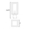 Maxim Lighting Cabana 1 - Light Post Light in  Black - 3 of 3