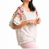 Women's Embroidery Round Neck Top - umgee - 3 of 4