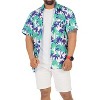 LA LEELA Mens Hawaiian Shirts Short Sleeve Button Down Shirt Men's Party Shirts Casual Holiday Summer Tropical Island Shirts Funny - 4 of 4