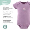 The Peanutshell Short Sleeve Cotton Bodysuits for Baby Girls, Cherry Blossom - 2 of 4