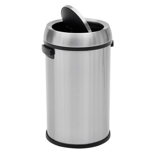 Acekool 17-Gallon Swing Lid Trash Can - Stainless Steel with Touchless Design - 1 of 4