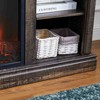 Dexmalle Console Table with 2 Large Drawers and Metal Handles Modern Entertainment Console TV Stand with 23" Fireplace Insert - 3 of 4